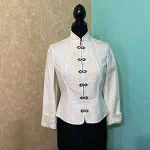 Elie Tarhari White Embellished  Jacket SP
